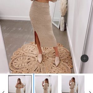 Knit Midi Skirt